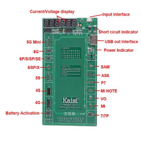 کیت تست باتری و شوک دهنده ی باتری KAISI K-9208