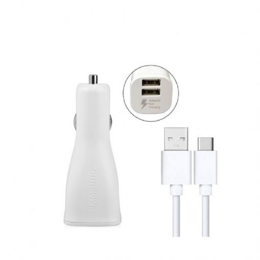 قیمت خرید شارژر فندکی (Samsung Fast Charging Dual Car Charger 15W (Type-C