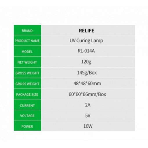 لامپ UV تعمیر برد ریلایف مدل Relife RL-014A